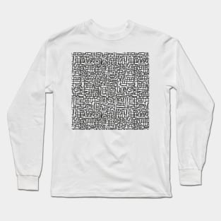 One Line - Black Long Sleeve T-Shirt